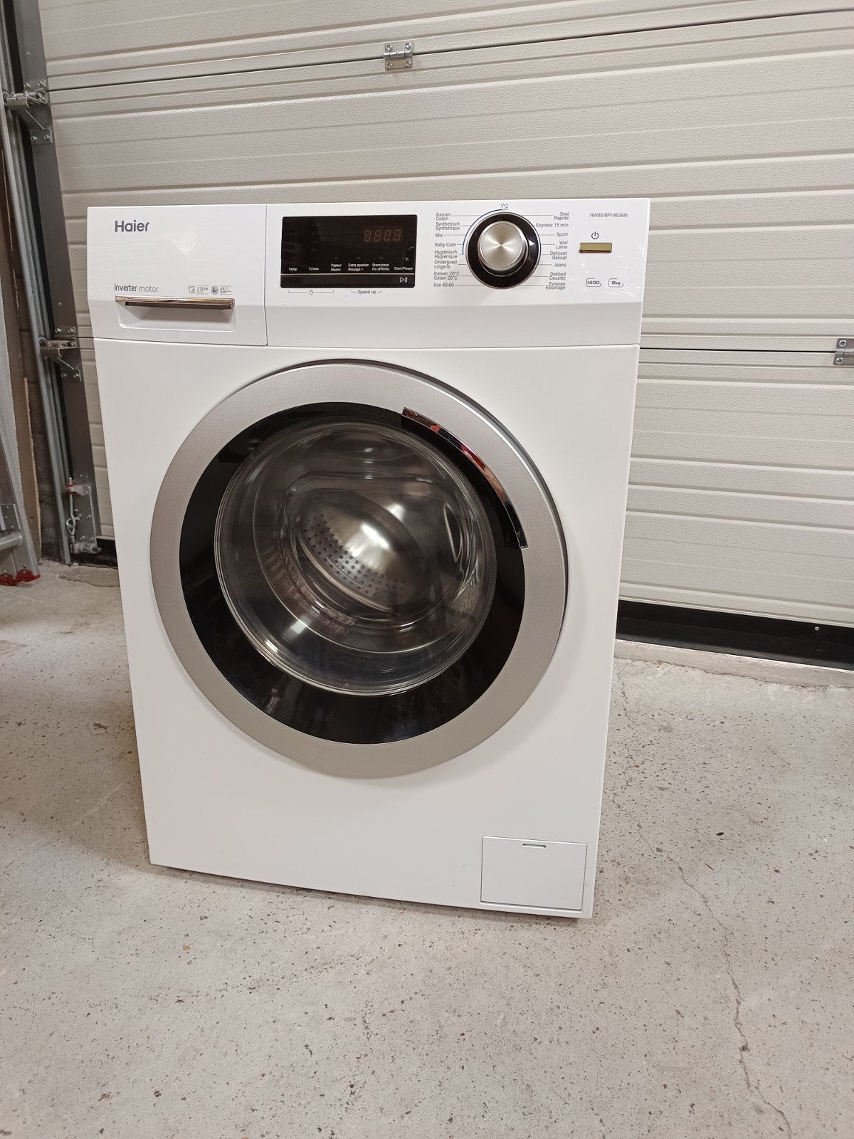 Haier Hw80-bp14636n - Wasmachine - 8 kg - 1400 tpm - Stoomfu, Elektronische apparatuur, Wasmachines, Ophalen