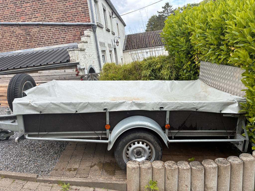 Vend remorque basculante 750kg, Autos : Divers, Remorques, Enlèvement, Utilisé