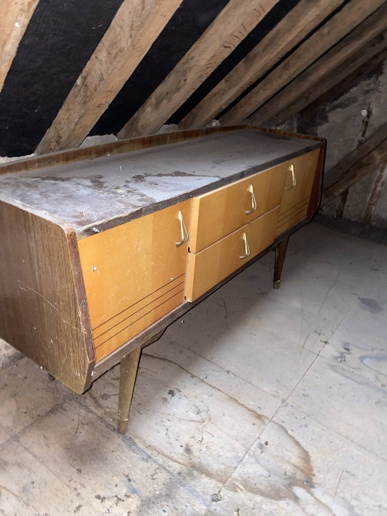 Enfilade / Dressoir vintage années 60 (Pieds compas), Antiquités & Art, Enlèvement