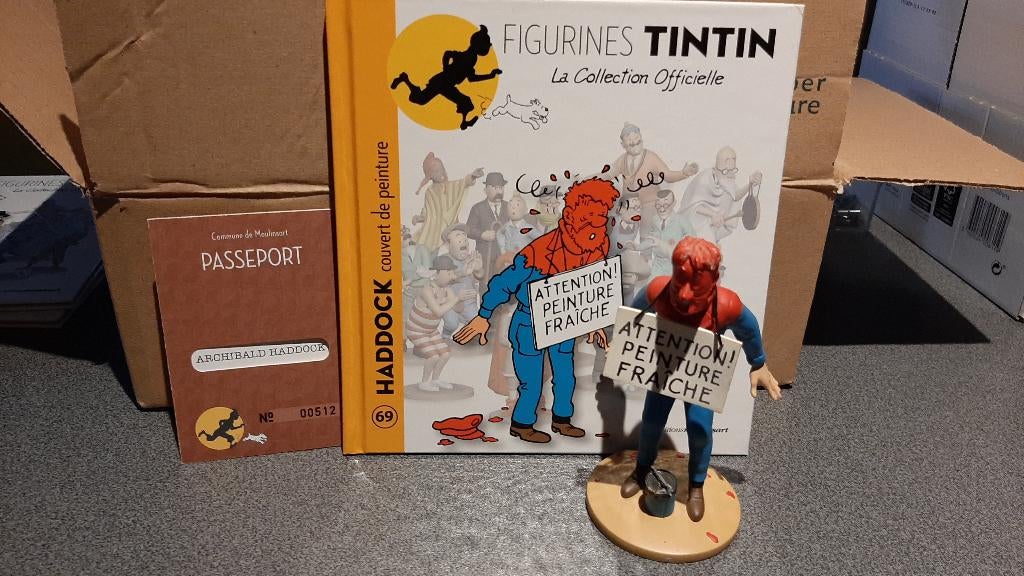 tintin figurine officielle n69, Enlèvement ou Envoi, Tintin, Comme neuf, Statue ou Figurine