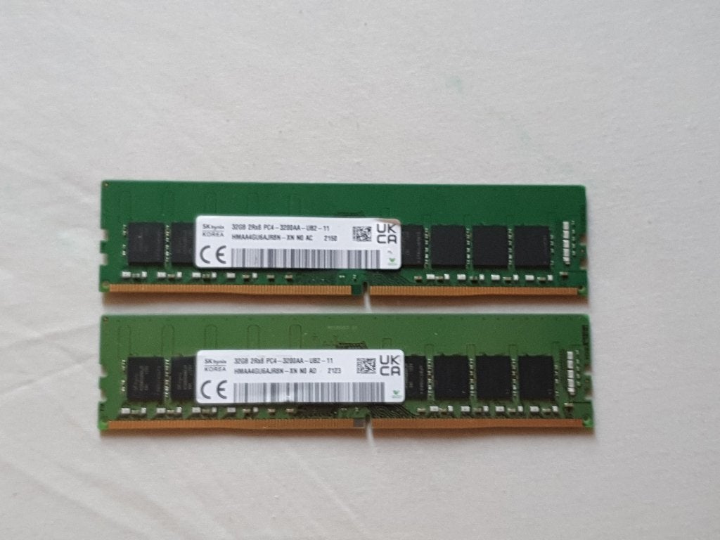 64Gb DDR4 32Gb x2 Hynix Ram pour PC Desktop, Informatique & Logiciels, Mémoire RAM, Enlèvement ou Envoi, DDR4, Comme neuf, Desktop