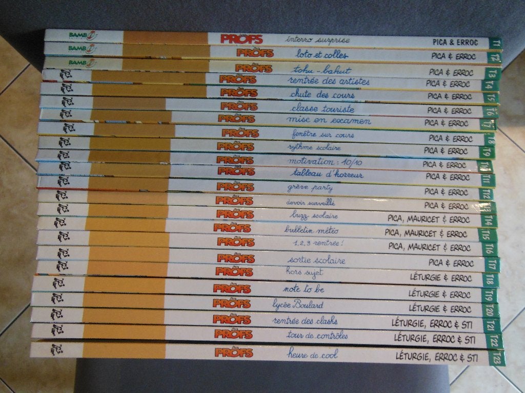 Lot BD Les profs 1 à 23, Enlèvement ou Envoi, Utilisé