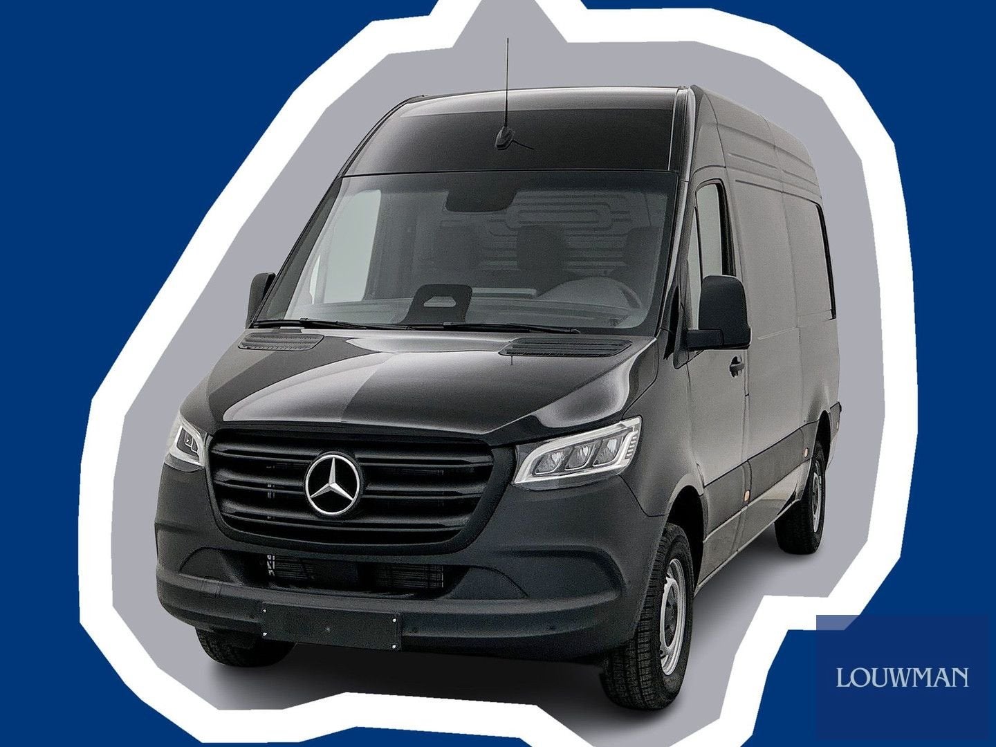 Mercedes-Benz Sprinter 319 1.9 CDI L2H2 Select Trekhaak Navi, Automaat, Zwart, Mercedes-Benz, Bedrijf