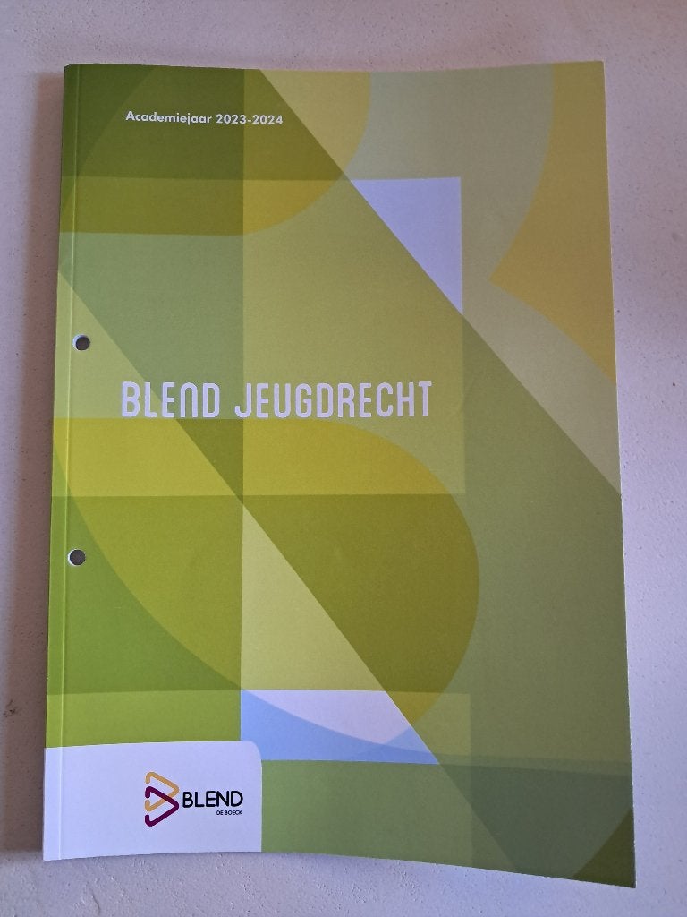 Handboek - Blend jeugdrecht (rechtspraktijk), Ophalen of Verzenden, Nieuw, Hogeschool