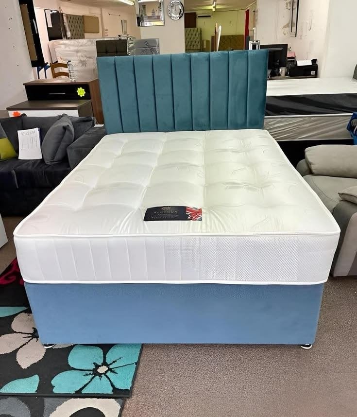 Nouveau lit avec matelas — Disponible immédiatement, Envoi, Neuf, Deux personnes, Autres couleurs