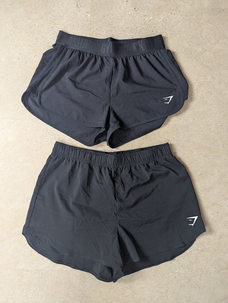 Gymshark shorts, set van twee, Kleding | Dames, Sportkleding, Maat 38/40 (M), Verzenden, Zwart, Gymshark