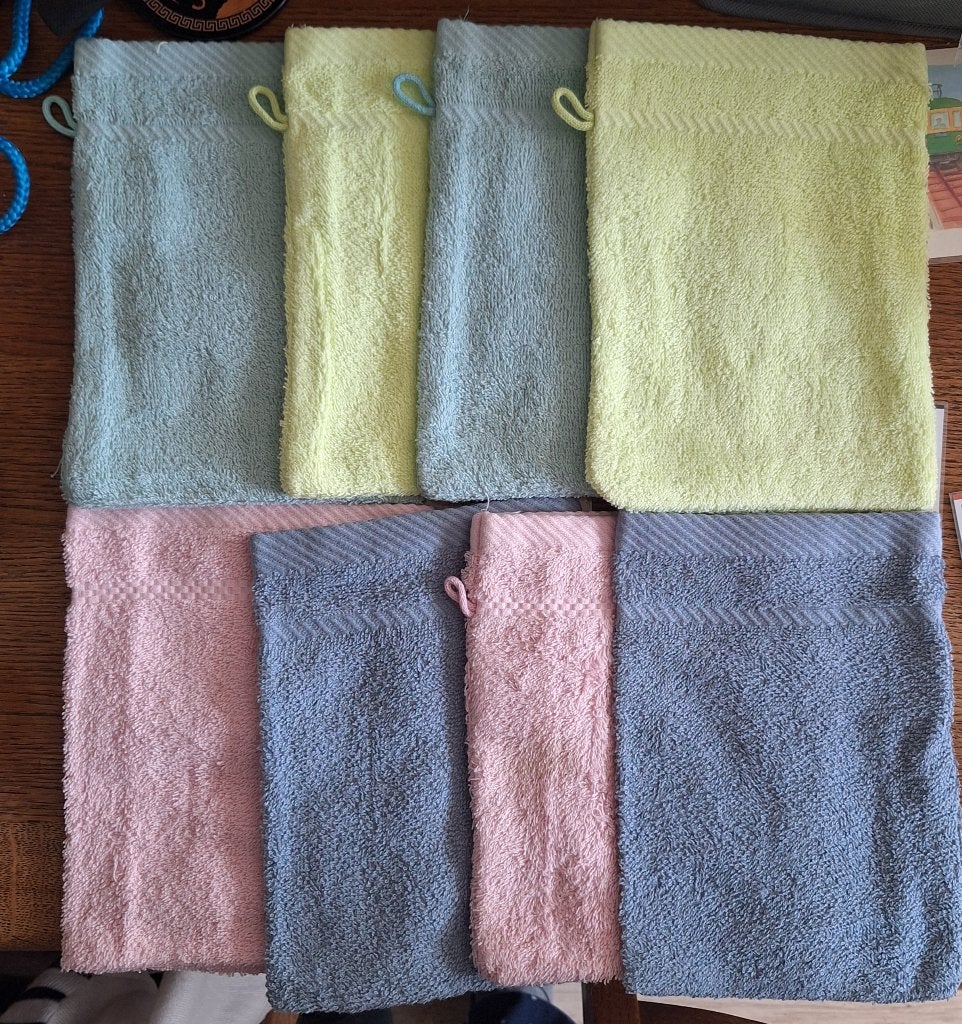 Nieuwe washandjes 8 st. , 100% katoen in 1 koop, Huis en Inrichting, Ophalen of Verzenden, Nieuw, Overige typen