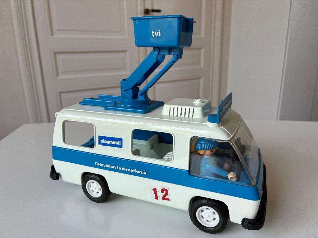 Vintage Playmobil Television International bus, Enlèvement, Utilisé, Véhicule