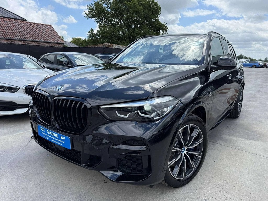 BMW X5 3.0AS 45E HYBRID M-SPORT 360 CAMERA ZWART LEDER FULL, Auto's, Automaat, Gebruikt, Adaptive Cruise Control, Zwart