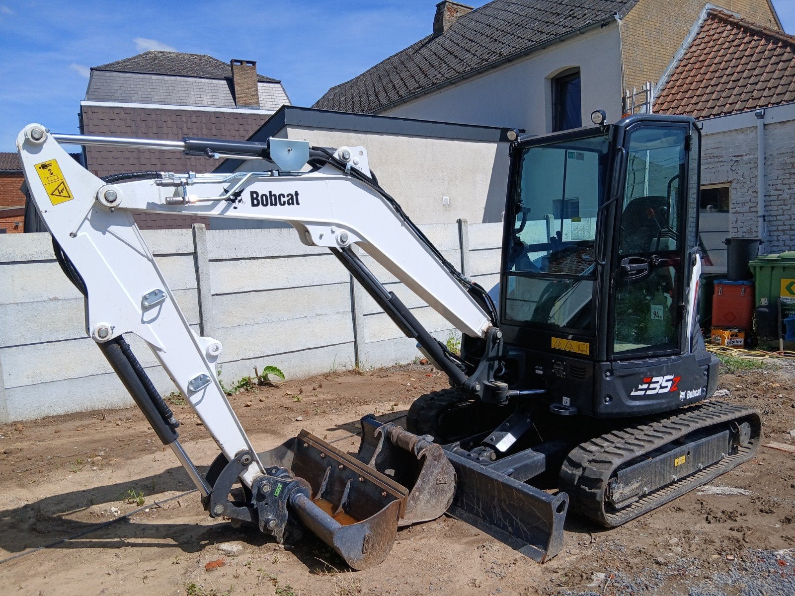 Bobcat E35z 2025, Ophalen