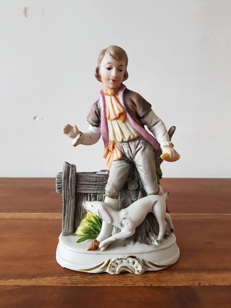Antiek porseleinen beeld, Ophalen of Verzenden