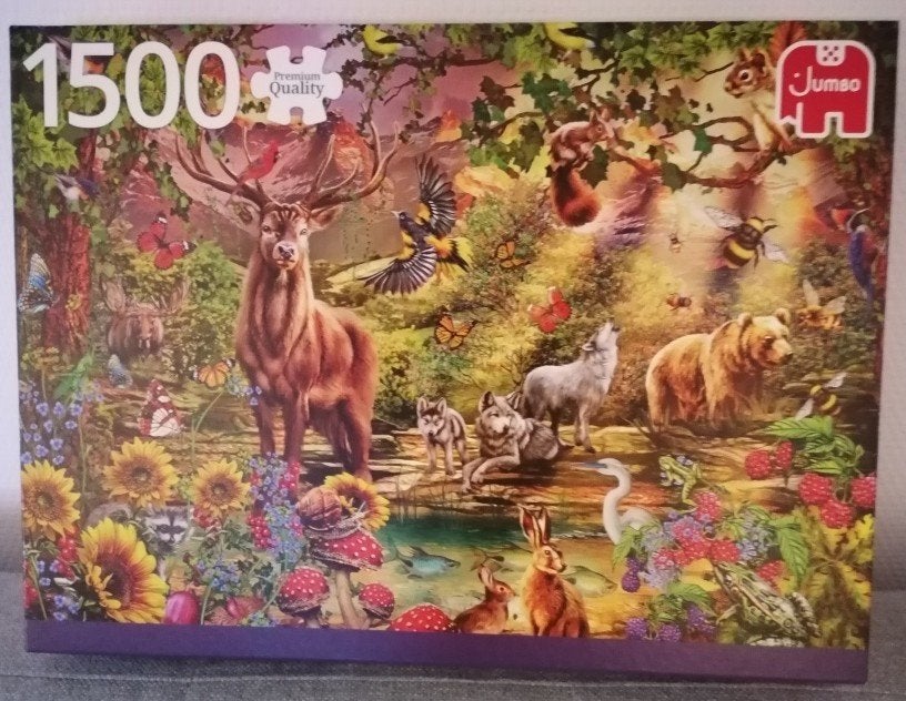Jumbo puzzel 1500 stuks, Ophalen of Verzenden, 500 t/m 1500 stukjes, Zo goed als nieuw, Legpuzzel