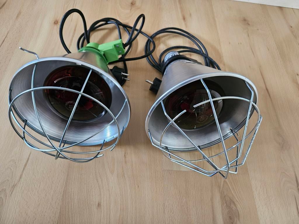 2 infraroodlampen 150 en 250W, Ophalen
