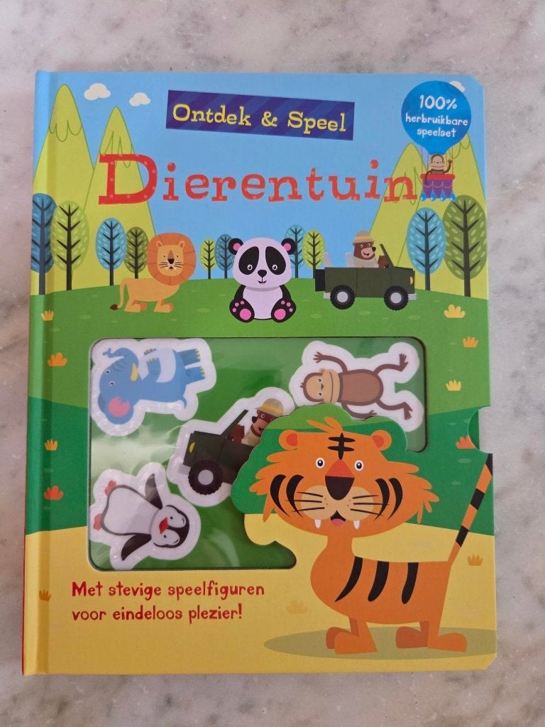 Speel boek "Ontdek&Speel - Dierentuin" - Nog volledig nieuw!, Ophalen, Nieuw, Taal en Lezen