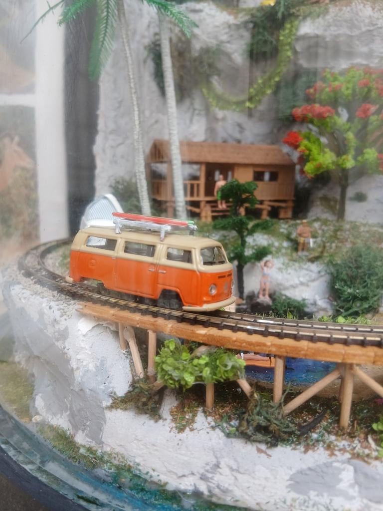 Tropisch diorama, Hobby en Vrije tijd, Ophalen, Diorama