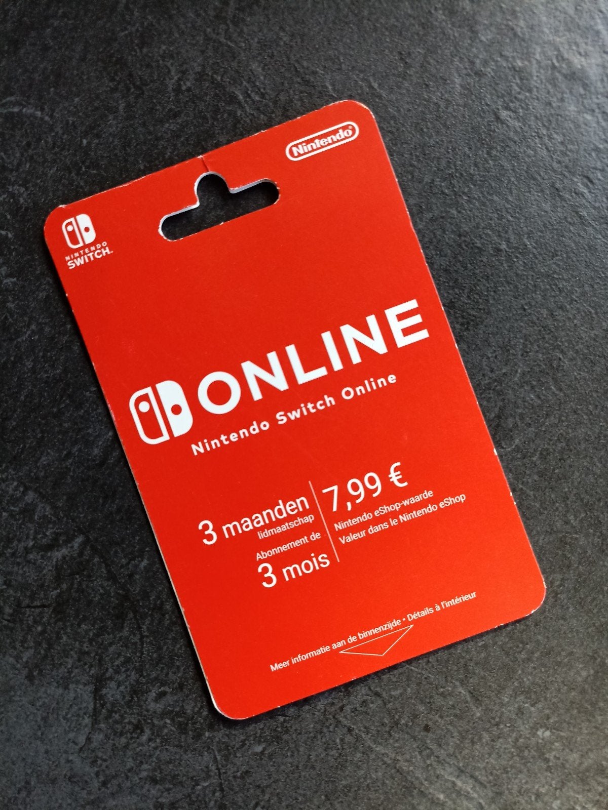 Nintendo Switch Online - abonnement de 3 mois, Consoles de jeu & Jeux vidéo, Enlèvement ou Envoi, Online