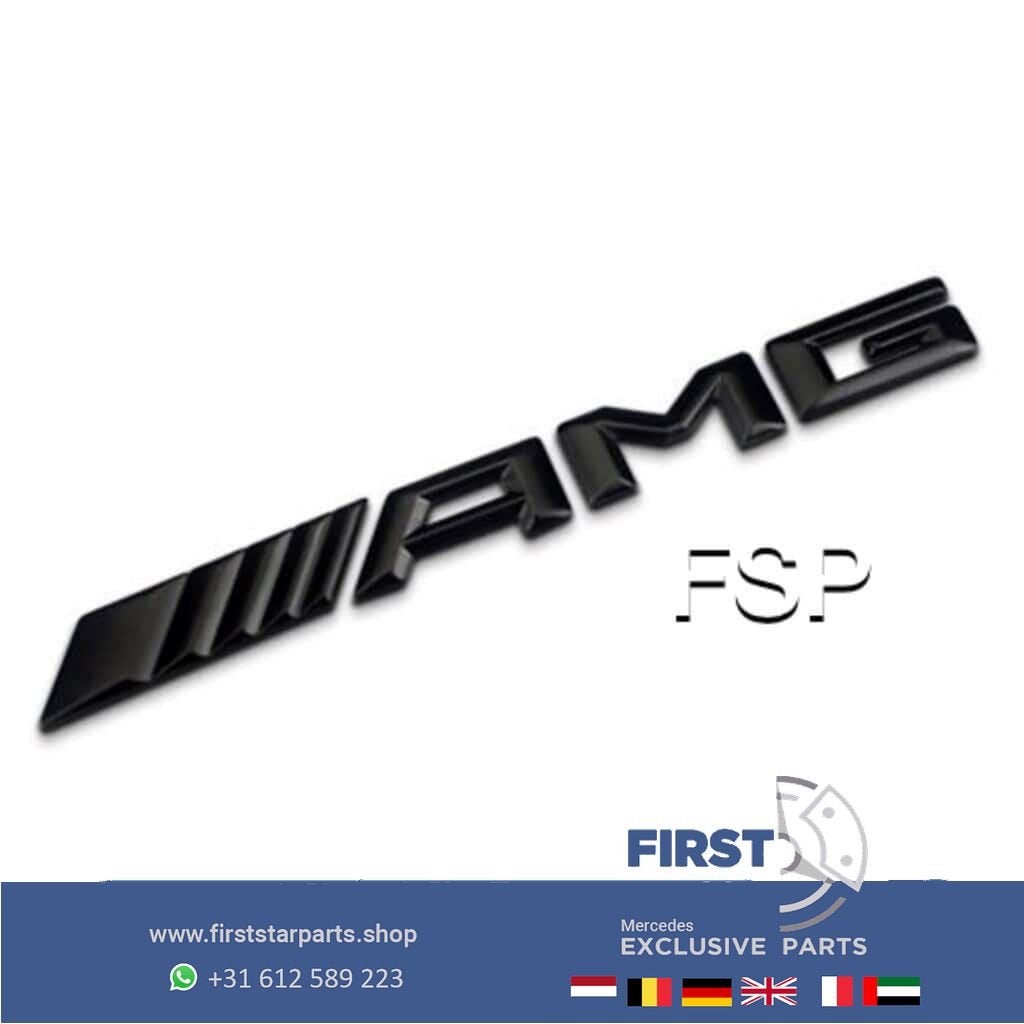 AMG LOGO KOFFERBAK EMBLEEM ACHTERKLEP BADGE Mercedes A C CLA, Gebruikt, -, Ophalen of Verzenden, Achter