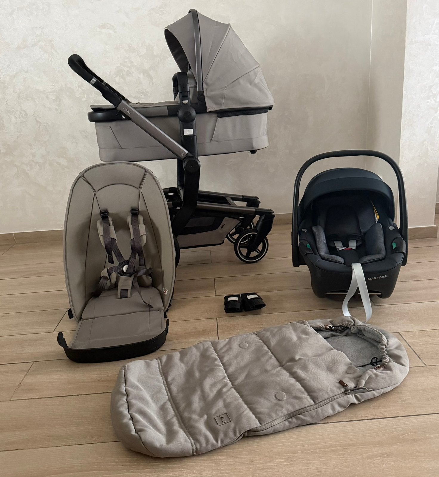Joolz complet de poussette 3-en-1 Day+ Sage Green de Joolz, Enlèvement ou Envoi, Babygeluk, Comme neuf, W