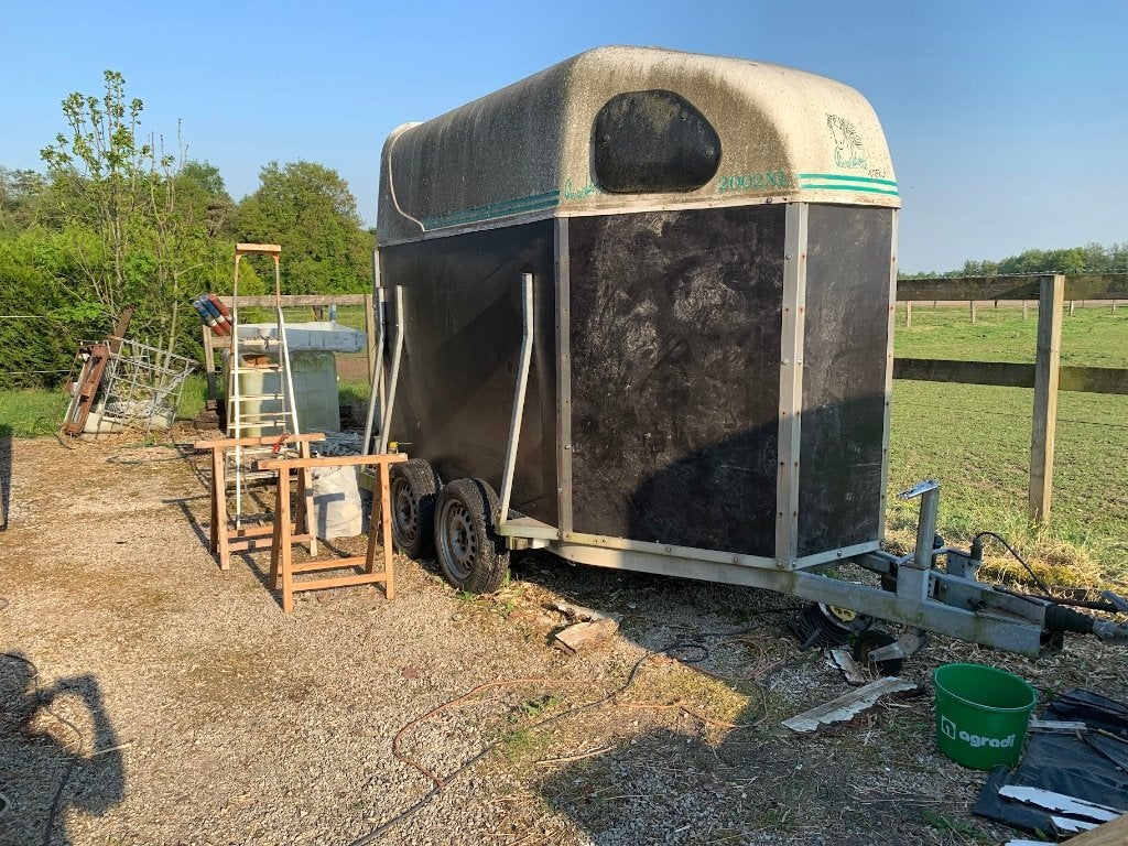 Trailer XL 2 paarden PROJECT, Enlèvement, Utilisé, Bois, Remorque 2 chevaux