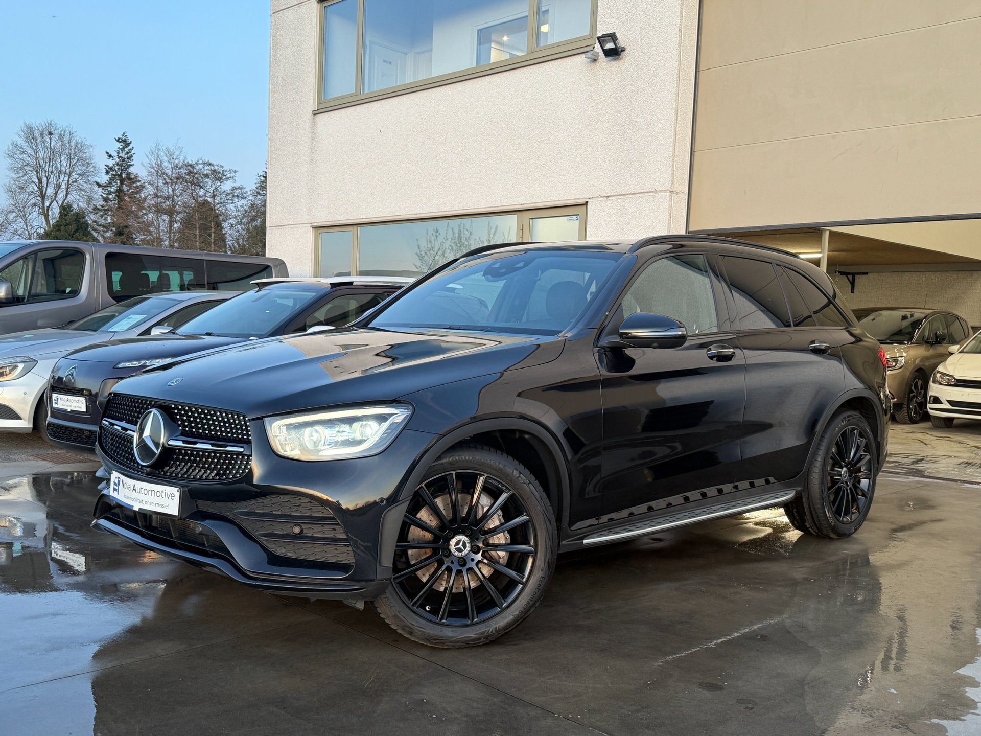 Mercedes GLC 300d 4MATIC AMG Line, Pano, Burmester 360 FULL, Automaat, 245 pk, Gebruikt, Zwart