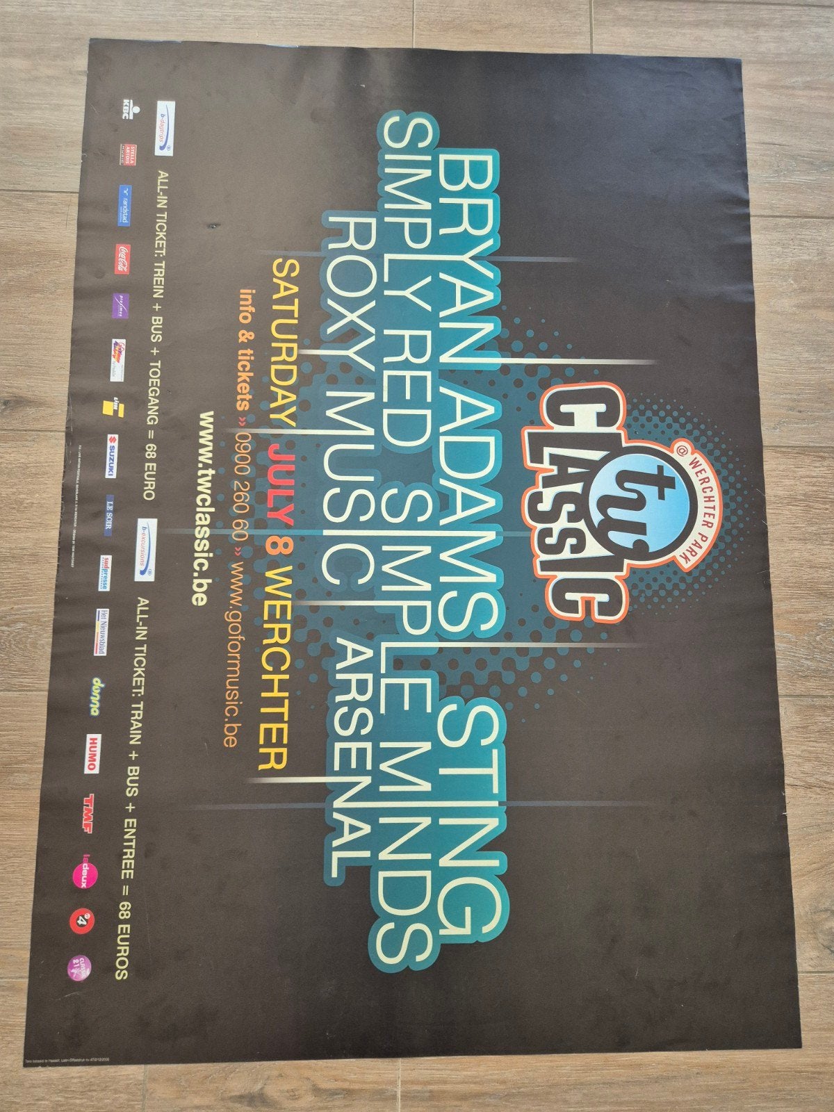 Poster Tw Classic, Ophalen of Verzenden, Zo goed als nieuw, Muziek