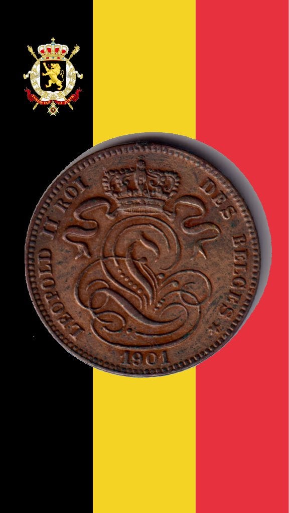 1 cent 1901 FR - Leopold II (kwaliteit!), Verzenden, Losse munt