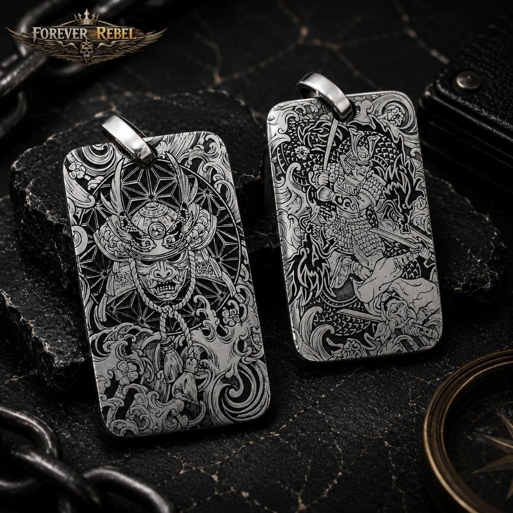The Oni Mask - 925 Zilver, Verzenden, Nieuw, Kruis of Symbool, Zilver