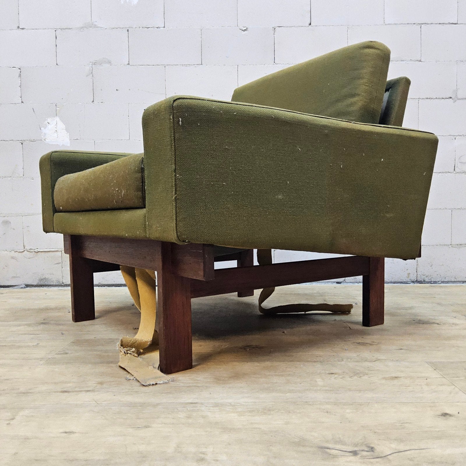 Fauteuil vert vintage - Design danois des années 60 (fixer-u, Enlèvement ou Envoi