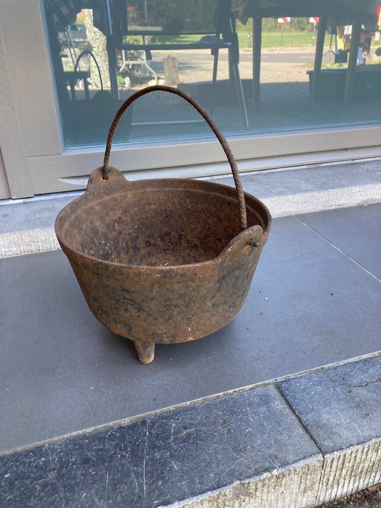 oude vintage metalen ketel voor 13 euro, Antiek en Kunst, Ophalen of Verzenden