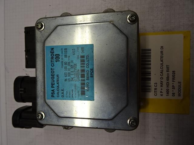 UNITE ELECTRONIQUE Citroën C3 (FC / FL / FT) (9662310080), Citroën, Mevr. I. Hauben, Utilisé, Rue de l'Espoir 34 34
4030  GRIVEGNÉE, BE