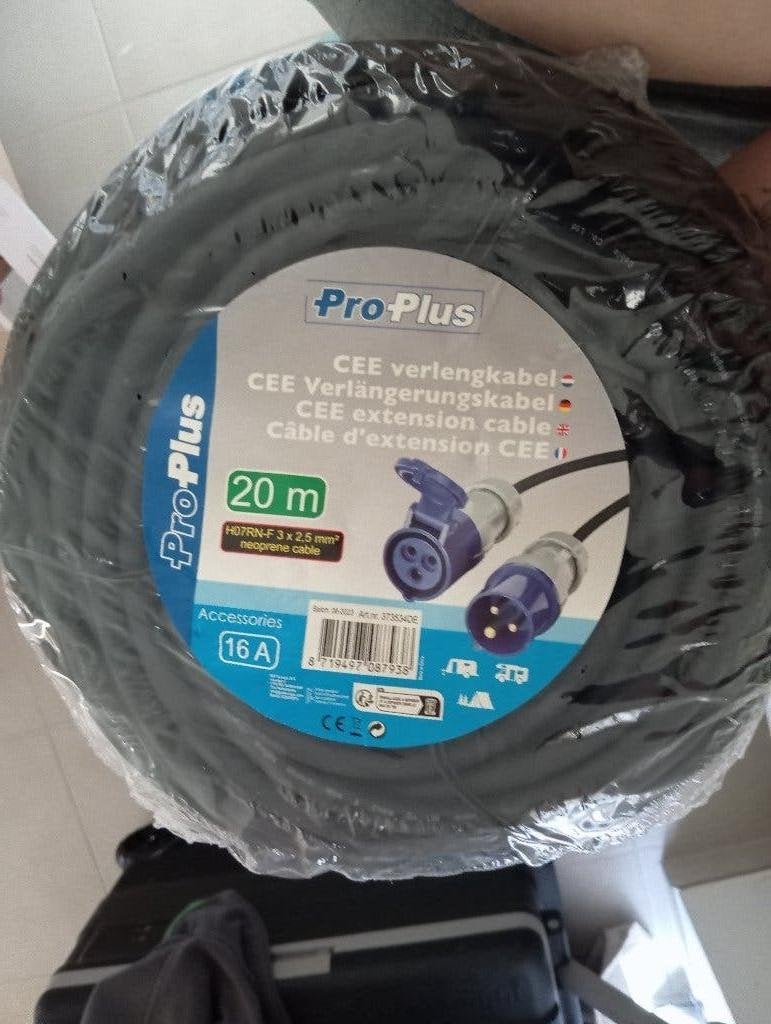 ProPlus 20 m CEE verlengkabel, Ophalen, Nieuw