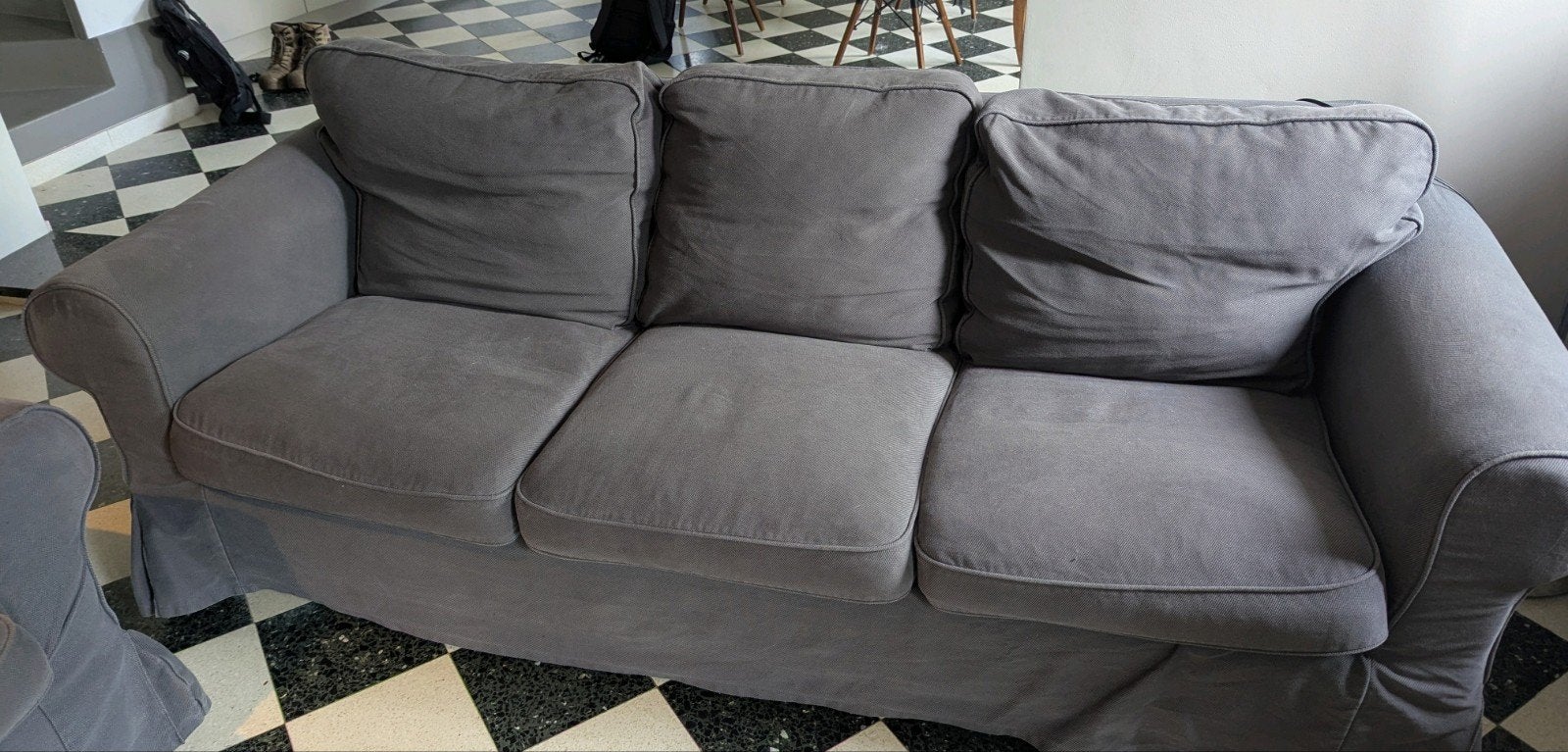 2 canapés IKEA (1x3 places + 1x2 places), Maison & Meubles, Canapés | Salons, 200 à 250 cm, Banc droit, Enlèvement, Utilisé