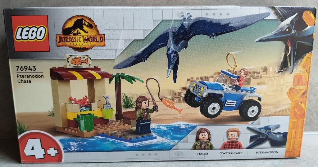lego jurassic world 76943 achtervolging van pteranodon, Neuf, Lego, Ensemble complet, Jurassic World