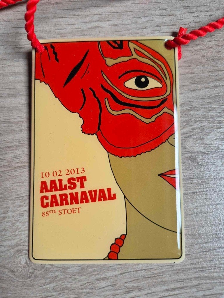 Carnaval Aalst medaille plastiek 2013, Ophalen of Verzenden
