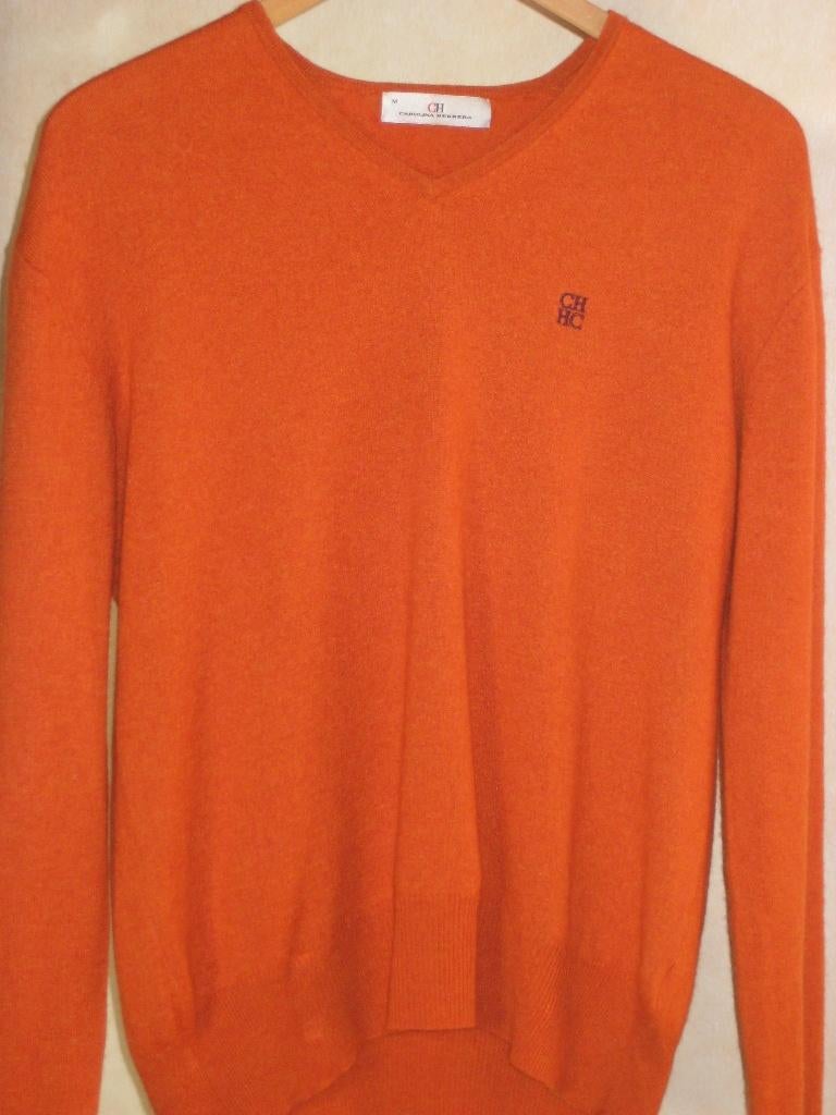 Stijlvolle heren pullover in zomerse tint - Carolina Herrera, Oranje, Ophalen of Verzenden, Zo goed als nieuw, Carolina Herrera