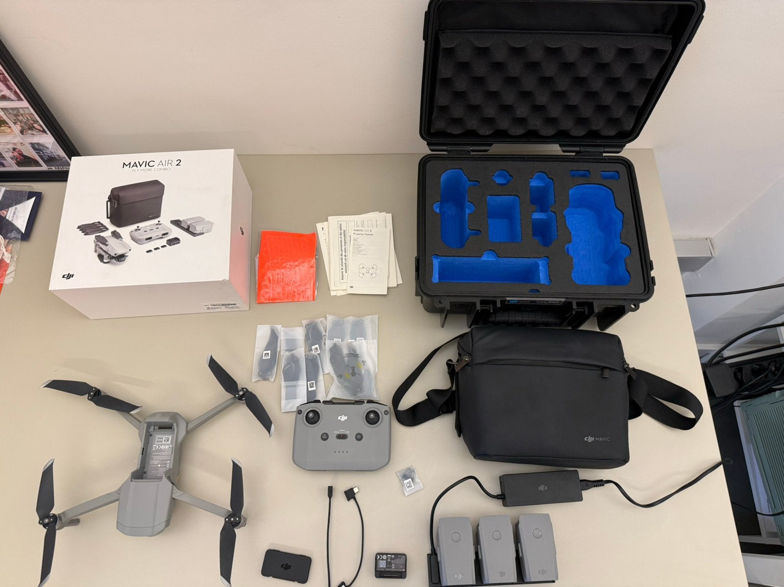 DJI Mavic Air 2 Fly More Combo + Hardcase, TV, Hi-fi & Vidéo, 250 à 900 g, Enlèvement ou Envoi, Qualité supérieure, 5 à 10 km
