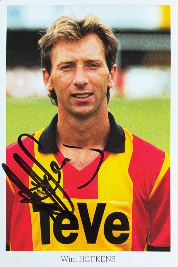 Spelerskaart Wim Hofkens - KV Mechelen - seizoen 1987/1988, Verzamelen, Sportartikelen en Voetbal, Verzenden, Zo goed als nieuw