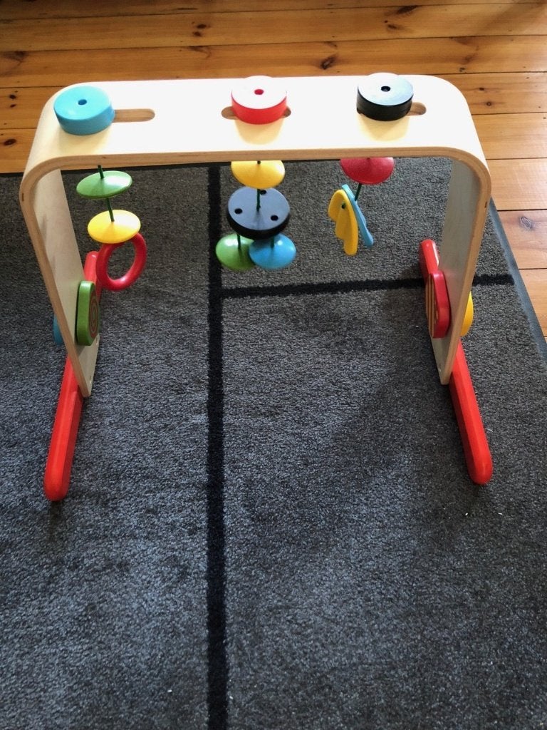 Babygym, berken, veelkleurig, Kinderen en Baby's, Ophalen, Zo goed als nieuw, Babygym
