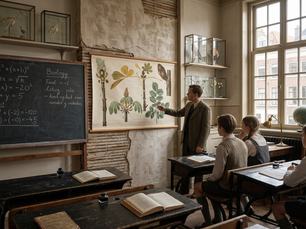 Schoolplaat van Chr. Cato - Kastanje (72x107cm), Antiquités & Art, Antiquités | Cartes scolaires, Enlèvement