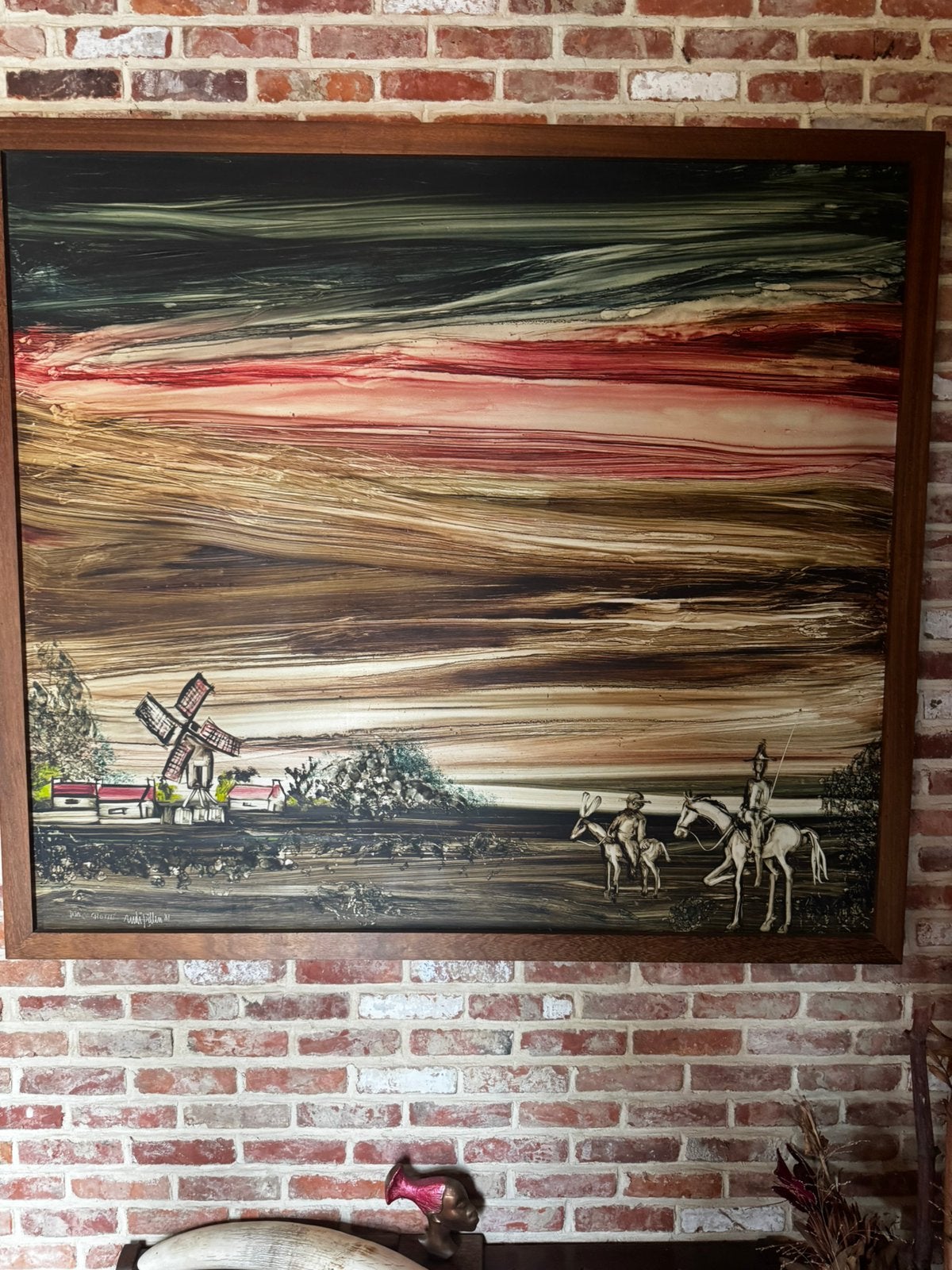 Rudi Pillen – "Don Quichotte" (1981) –140x120 cm, Enlèvement