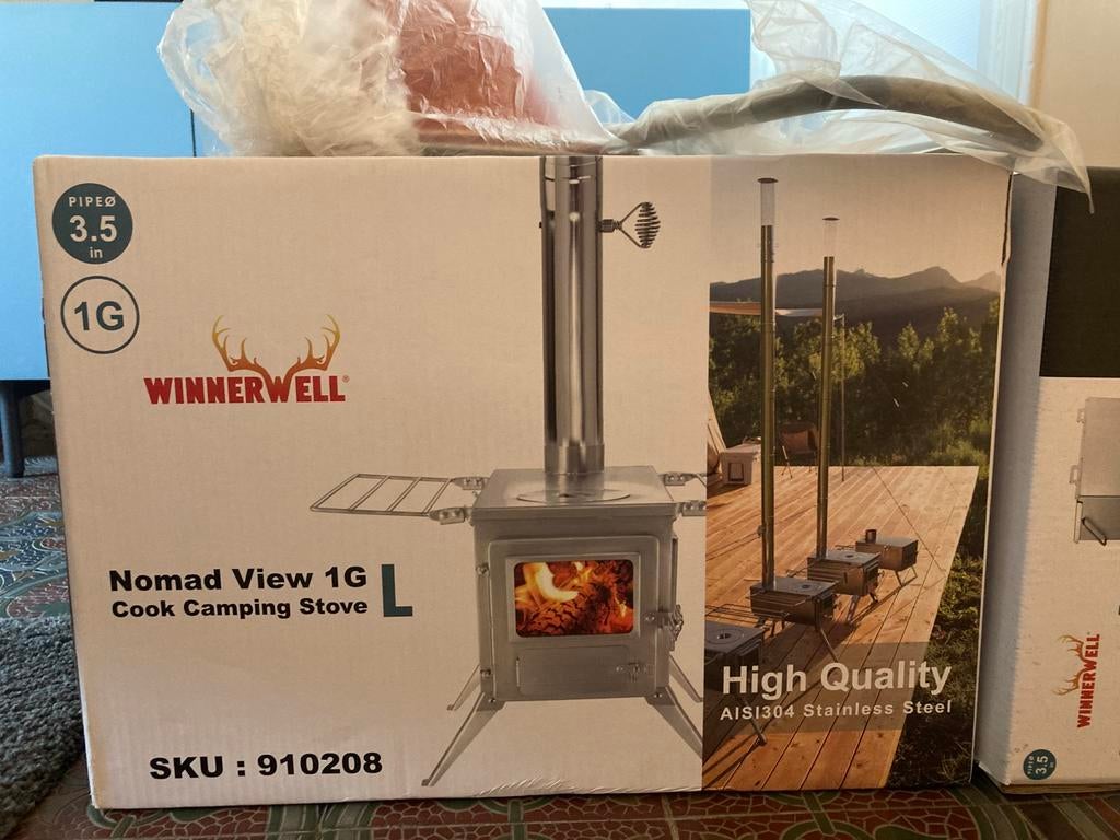 Winnerwell Nomad View Large camping stove, Ophalen of Verzenden, Houtkachel