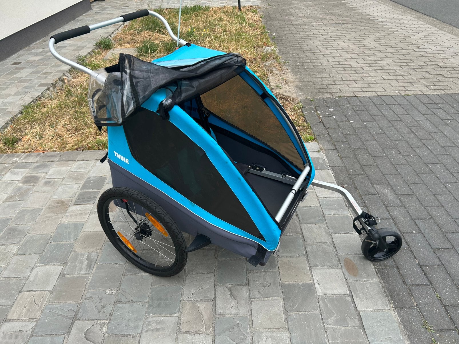 Thule fietskar + toebehoren, Vélos & Vélomoteurs, Accessoires vélo | Remorques, 40 à 60 kg, Pliable, Enlèvement, Utilisé