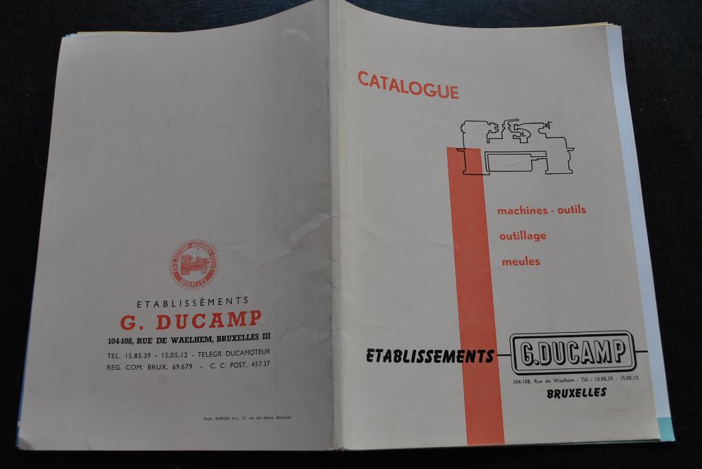 CATALOGUE Etablissements G DUCAMP Machines-ouitils Outillage, Boeken, Techniek, Ophalen of Verzenden, Gelezen, Overige onderwerpen
