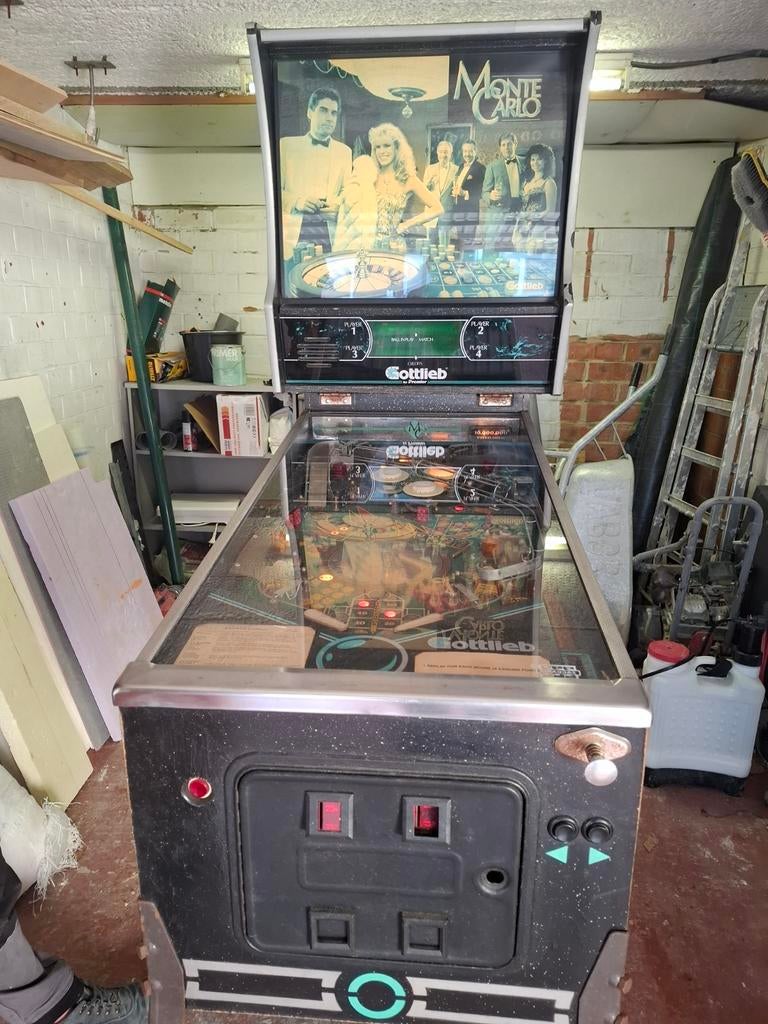 Flipperkast te koop Monte Carlo., Verzamelen, Automaten | Flipperkasten, Ophalen, Flipperkast