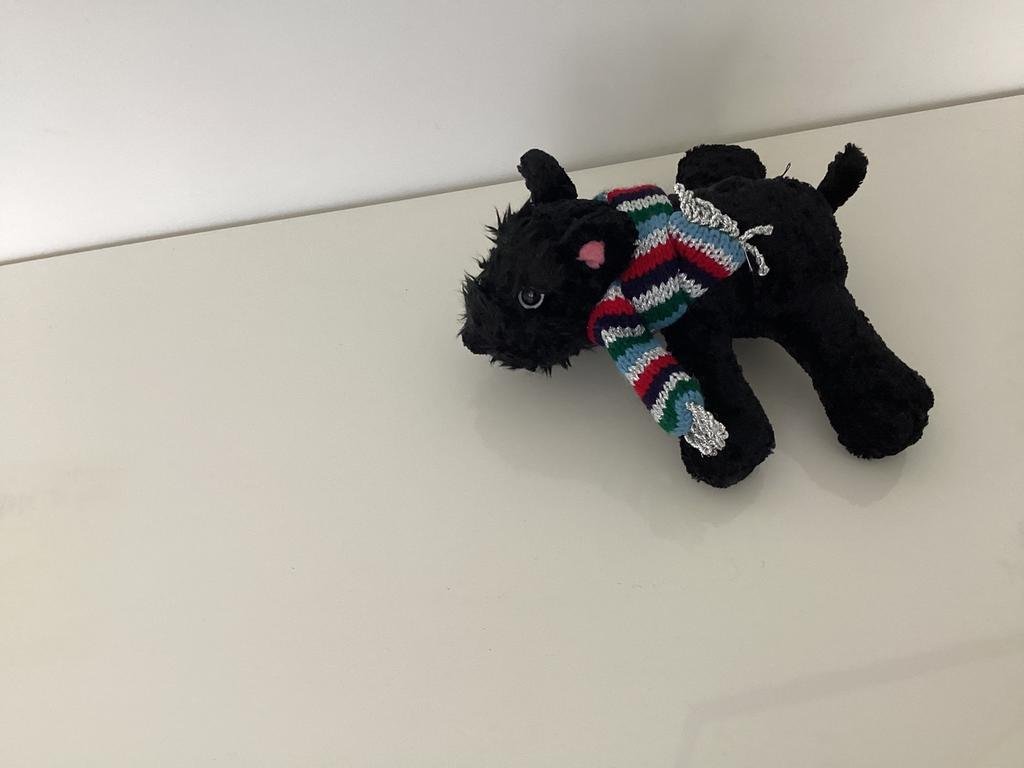 Hondje voor kerst , Tesco , 20 cm , Fleece, Enlèvement, Utilisé