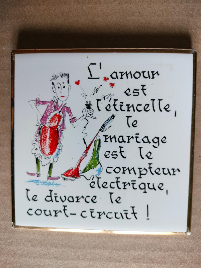 L'amour est l'étincelle le mariage le compteur electrique la, Ophalen of Verzenden, Zo goed als nieuw