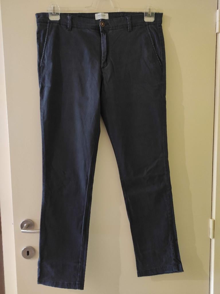 Broek donkerblauw, Jack&Jones, slim fit, W 36 L 34 maat XL, Ophalen, Blauw, Maat 56/58 (XL), Gedragen