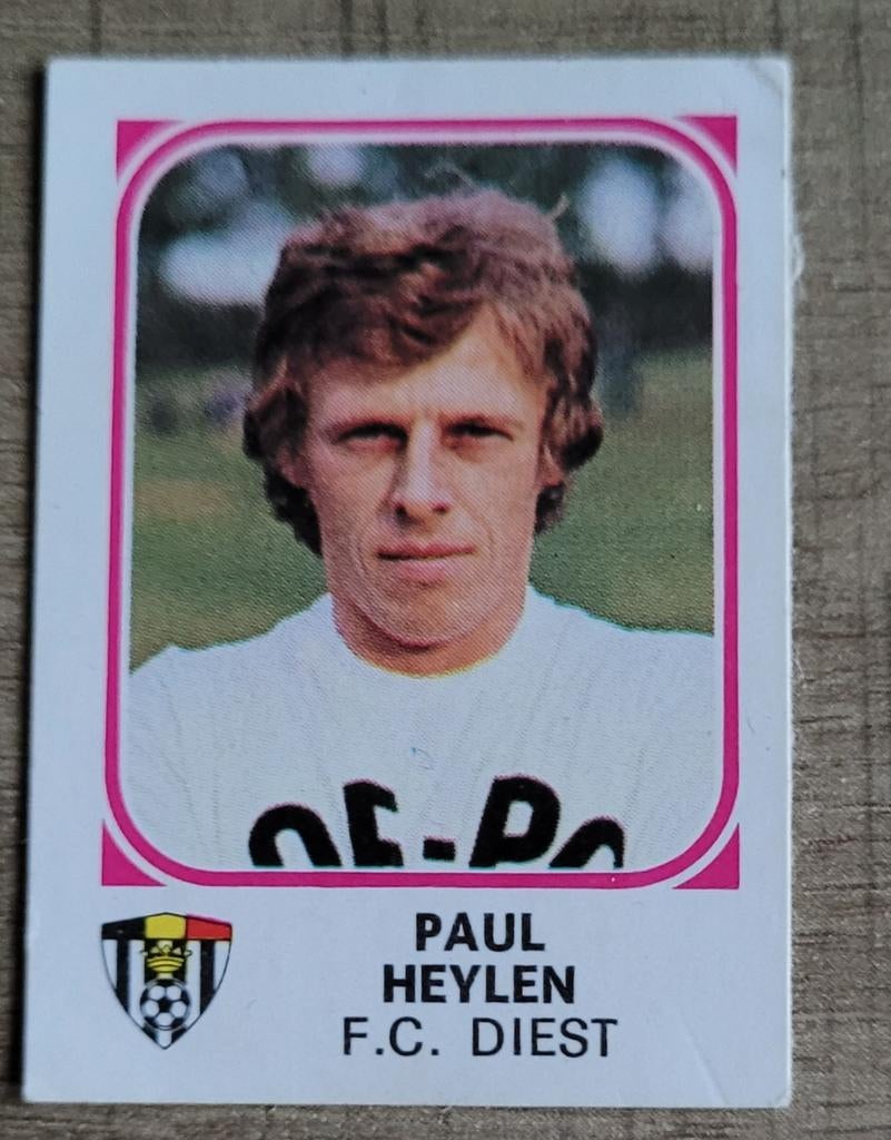 Oude, kleine sticker: voetballer Paul Heylen (FC Diest), Collections, Enlèvement ou Envoi, Comme neuf