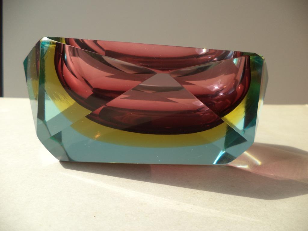 SOMMERSO Flavio POLI for Seguso, sixties design Murano glass, Antiek en Kunst, Ophalen of Verzenden