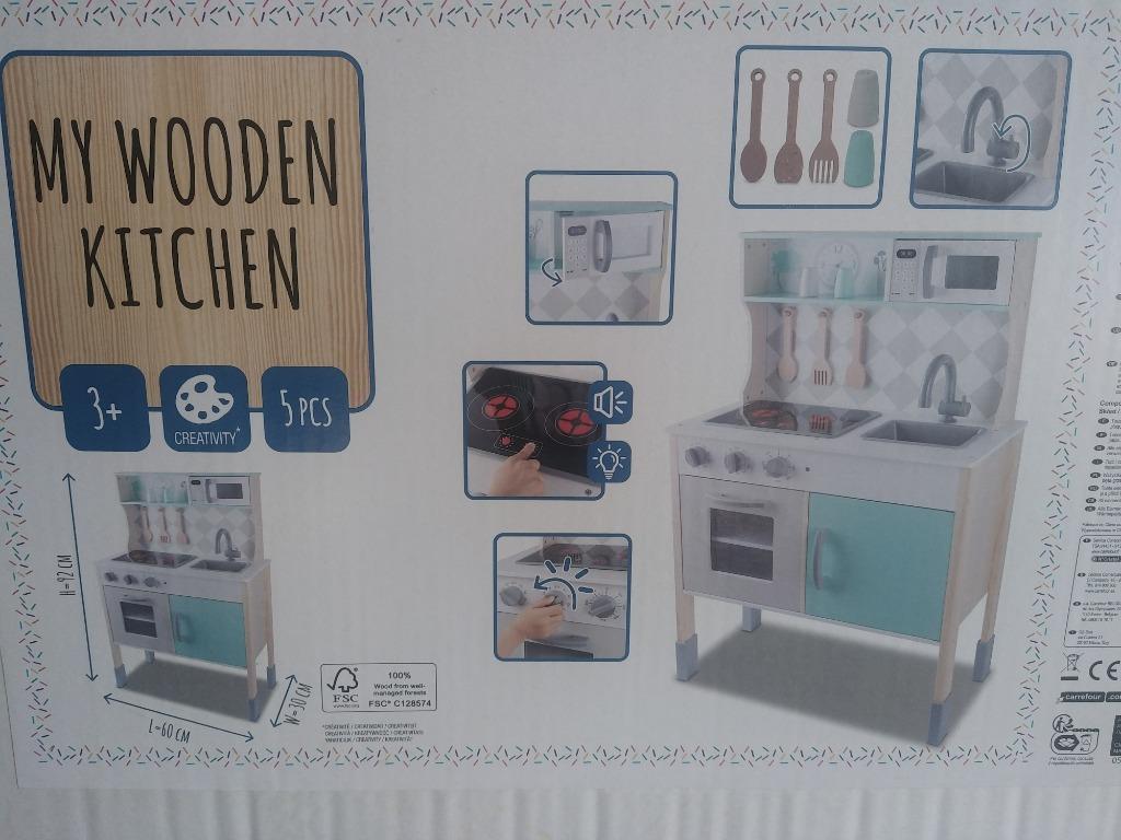 Petite cuisine en bois pour enfant, Enlèvement ou Envoi, Neuf, Bois, Jouer à la cuisine